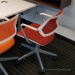 Red & White Steelcase QiVi Ergonomic Conference Meeting Chair